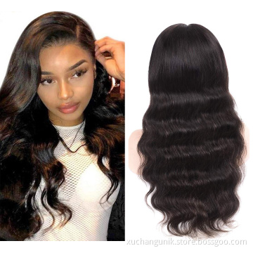Uniky 30 Inch Brazilian Virgin Hair 100 Percent Body Wave HD Lace Frontal Human Hair Wigs for black woman